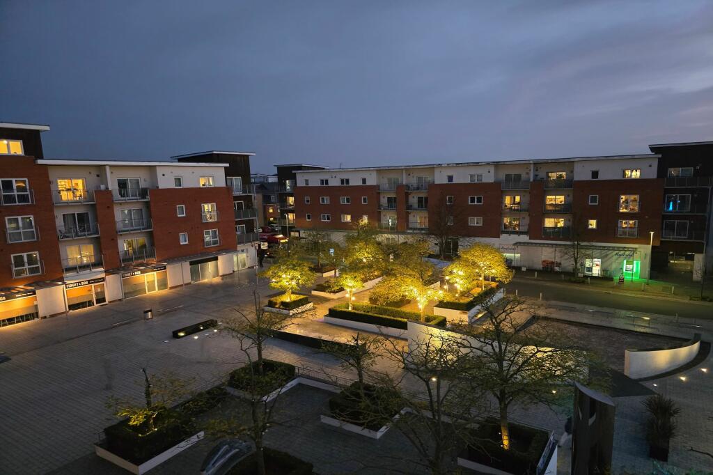 Plaza at night