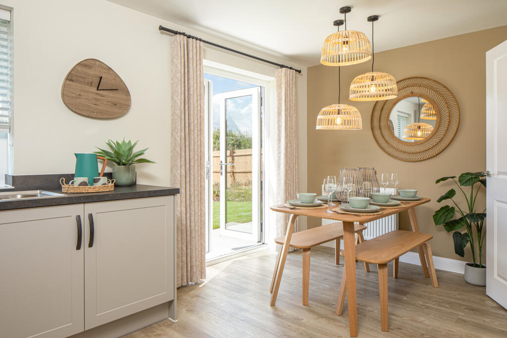 Dining area in the Archford 3 bedroom home