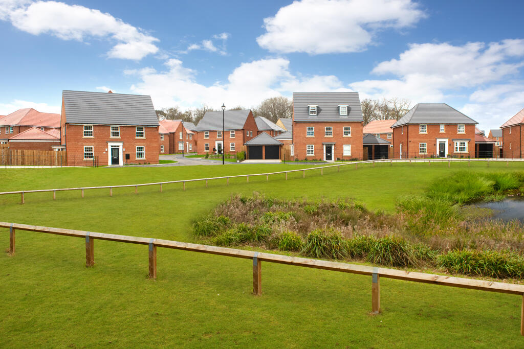 Outside view of homes at Grey Towers Village