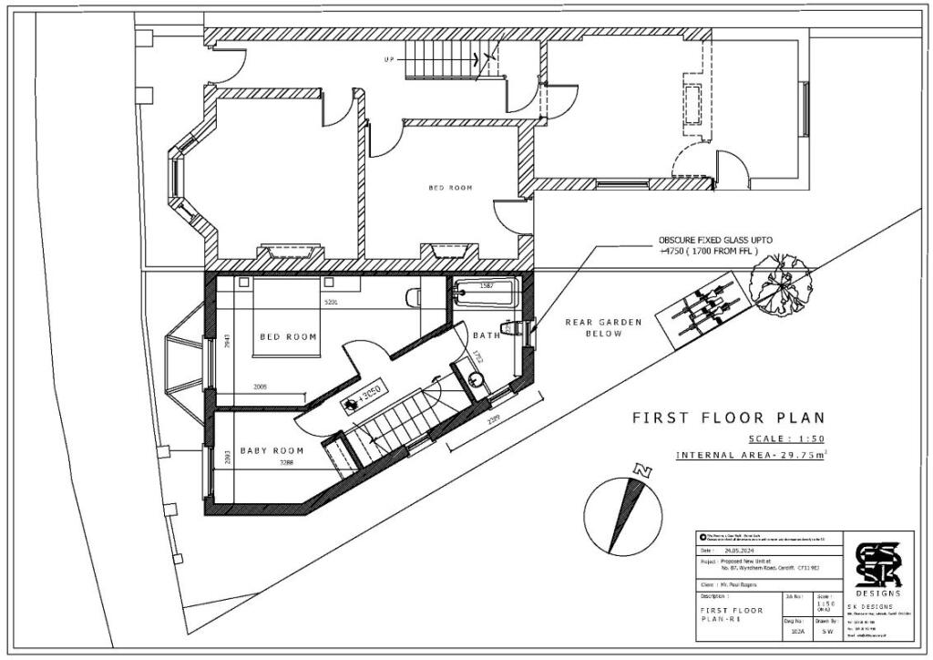 Land at 7 Wyndham Road, Cardiff, South Glamorgan, CF11 9EJ