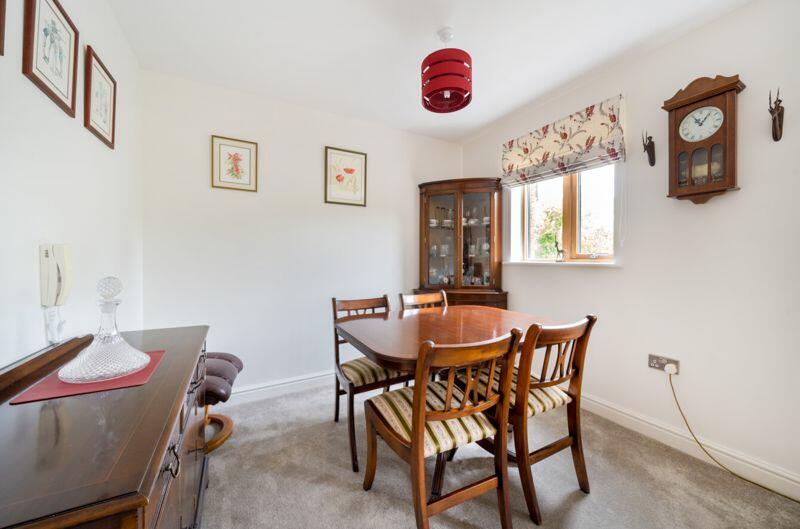 Dining alcove off living room