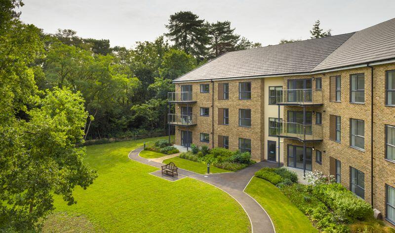 Landscaped gardens with seating