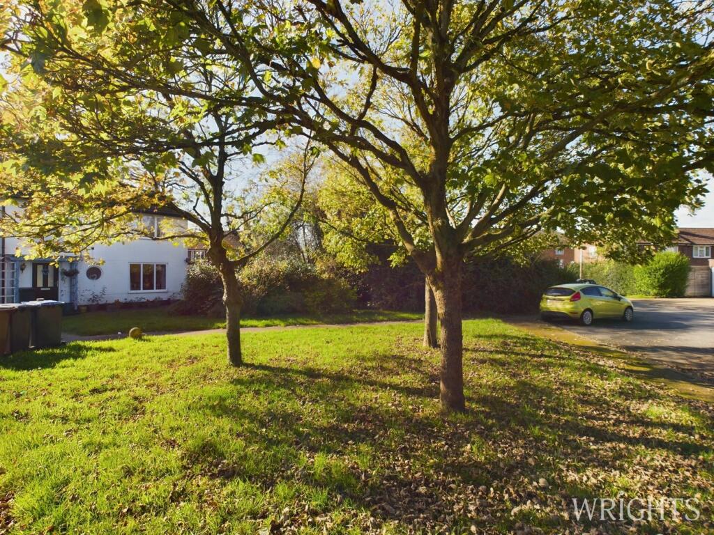 Green infront of house