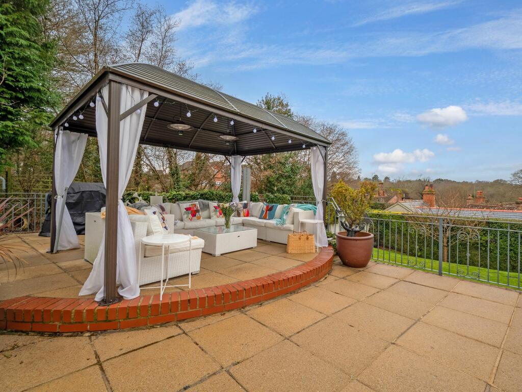 Gazebo on terrace