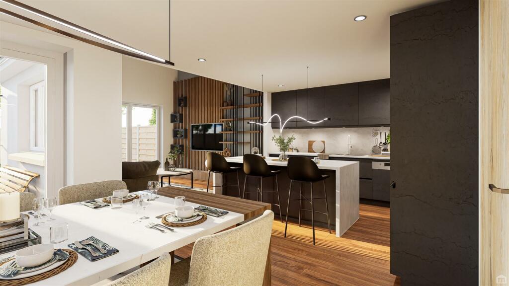 L SHAPED LIVING/DINING KITCHEN