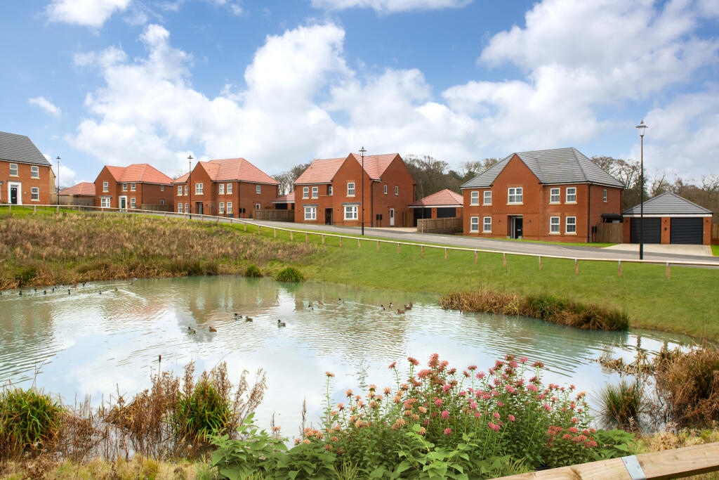 Outside view of homes at Grey Towers Village