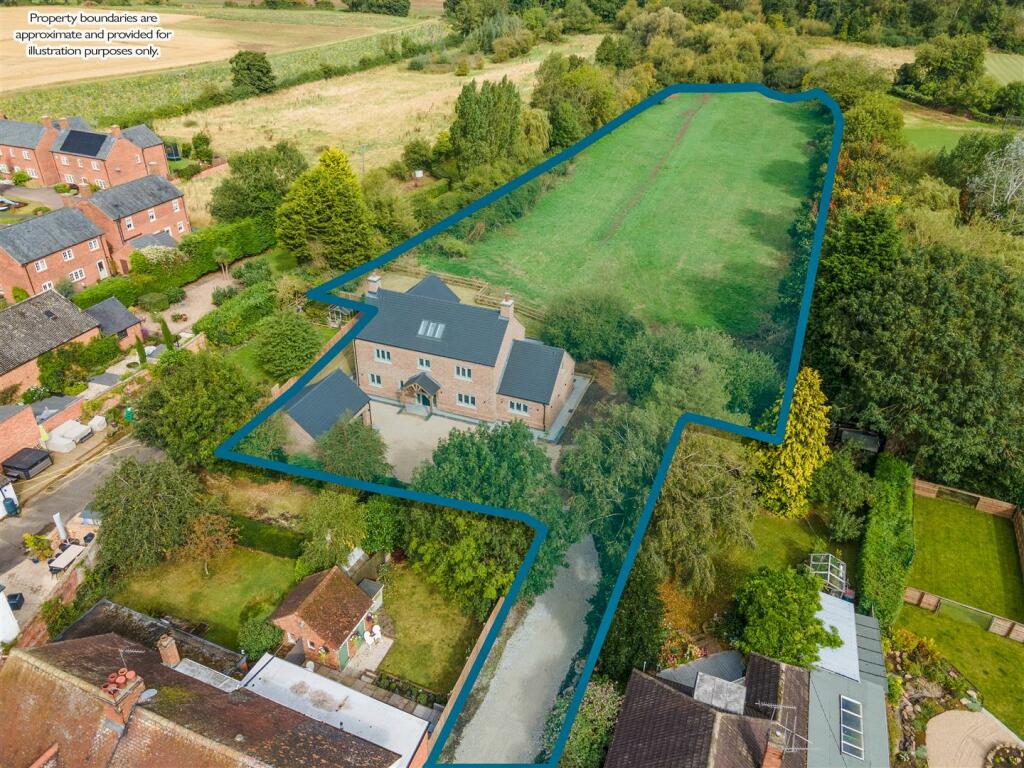 Boundaries and view of garden from above