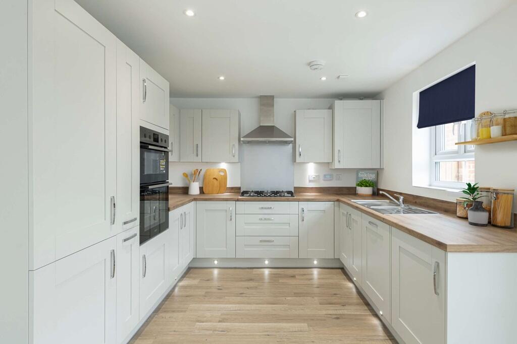 A brand new, modern kitchen is ready to go from the day you move in