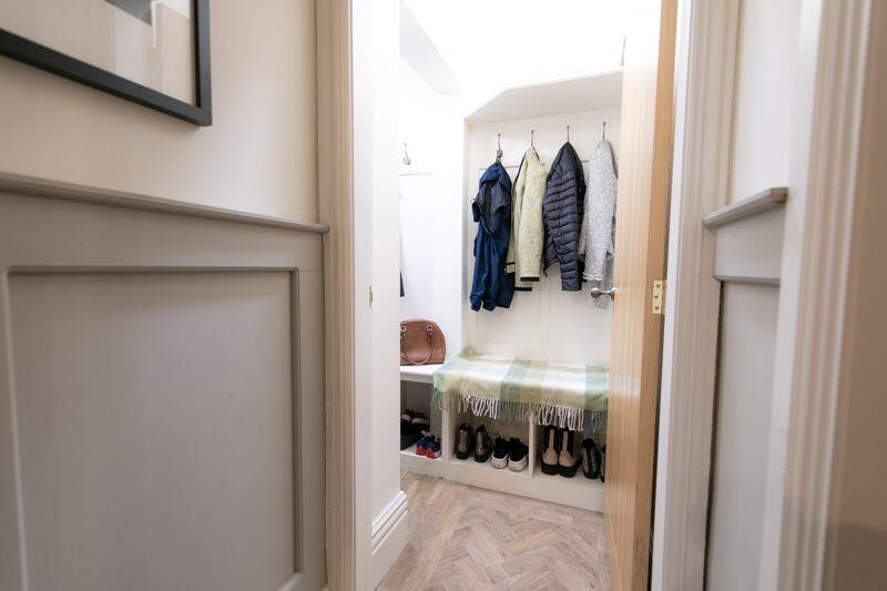 Under stair cloakroom