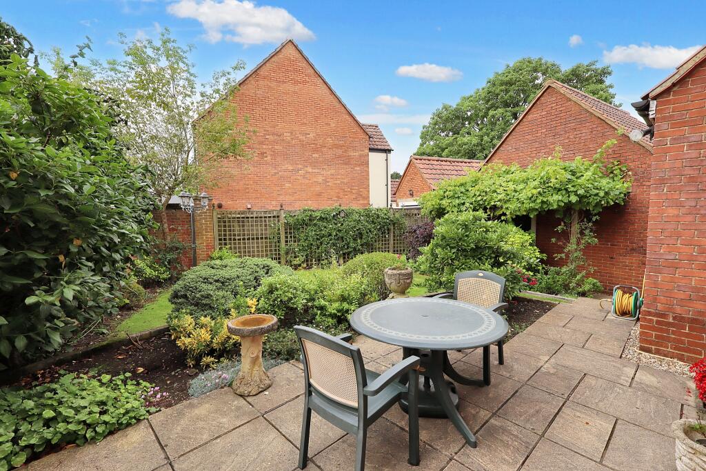 Rear patio and garden