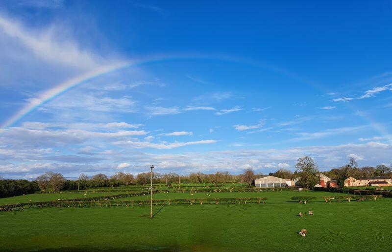 Views out to the countryside