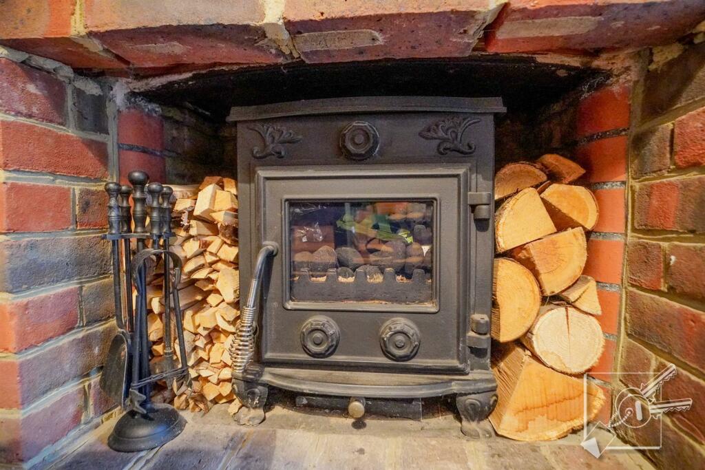 dining room log burner