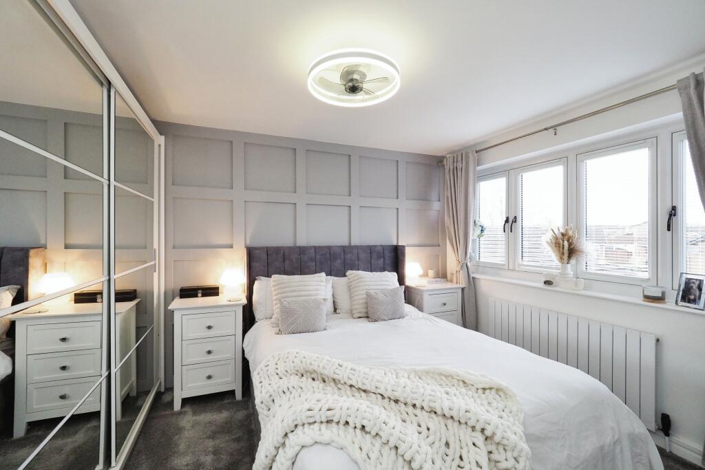 Softly Decorated Bedroom Two with Panel Wall