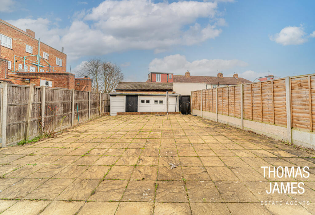 Firs Lane, garden, looking from the house