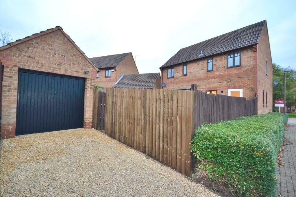 Single garage and driveway