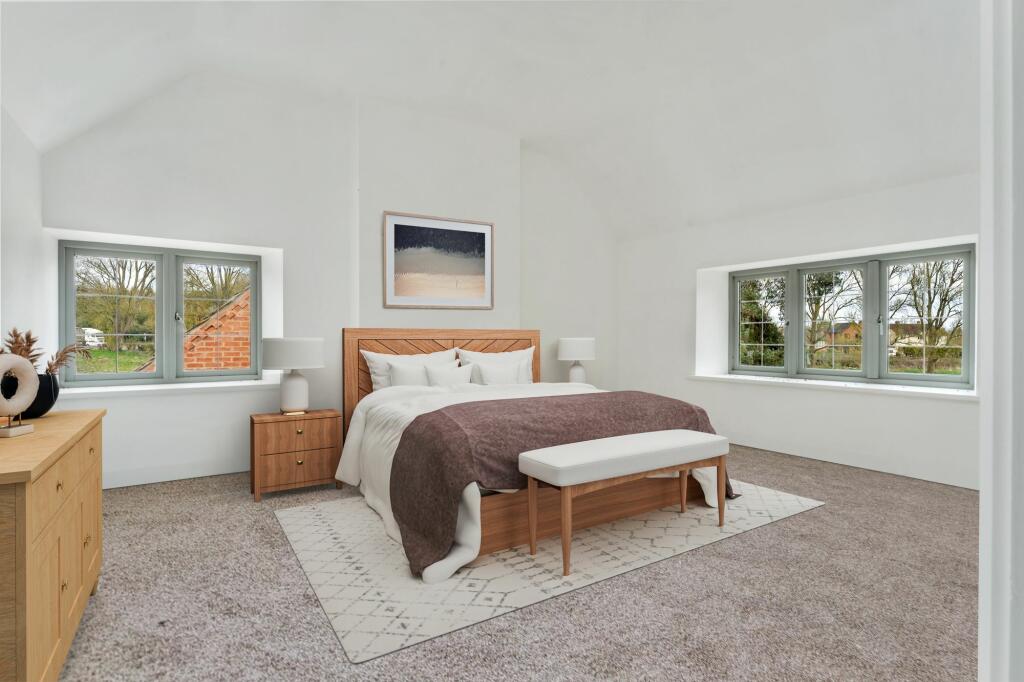 Virtually Staged Bedroom