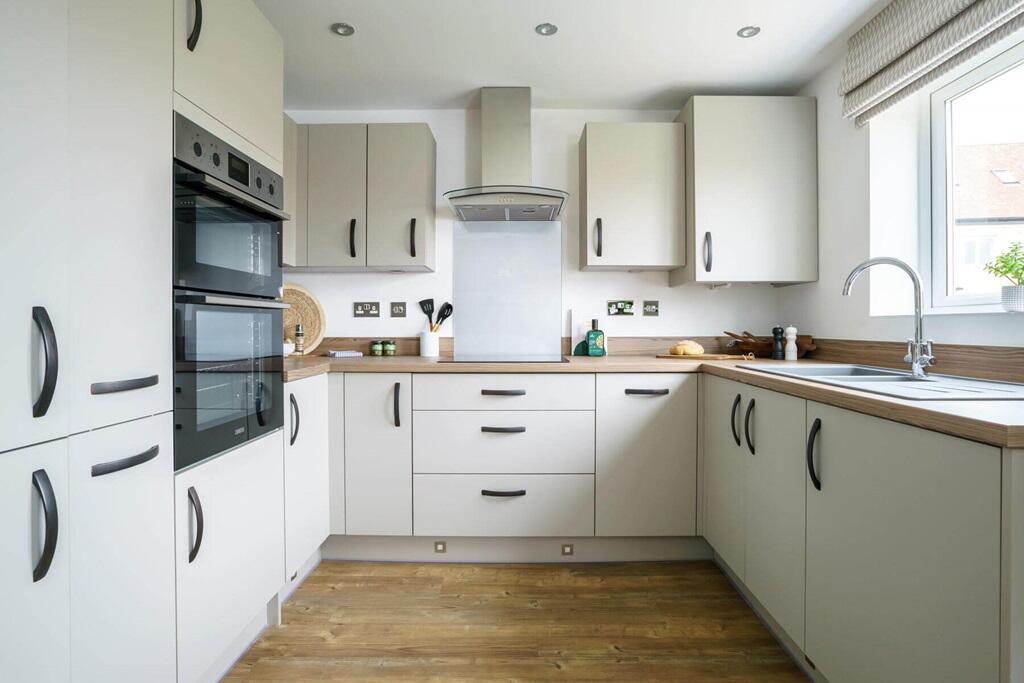 An open plan kitchen is perfect for entertaining family and friends