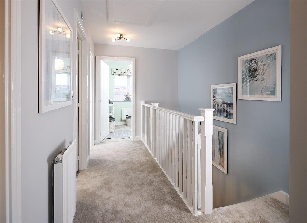 A light and airy upstairs landing space