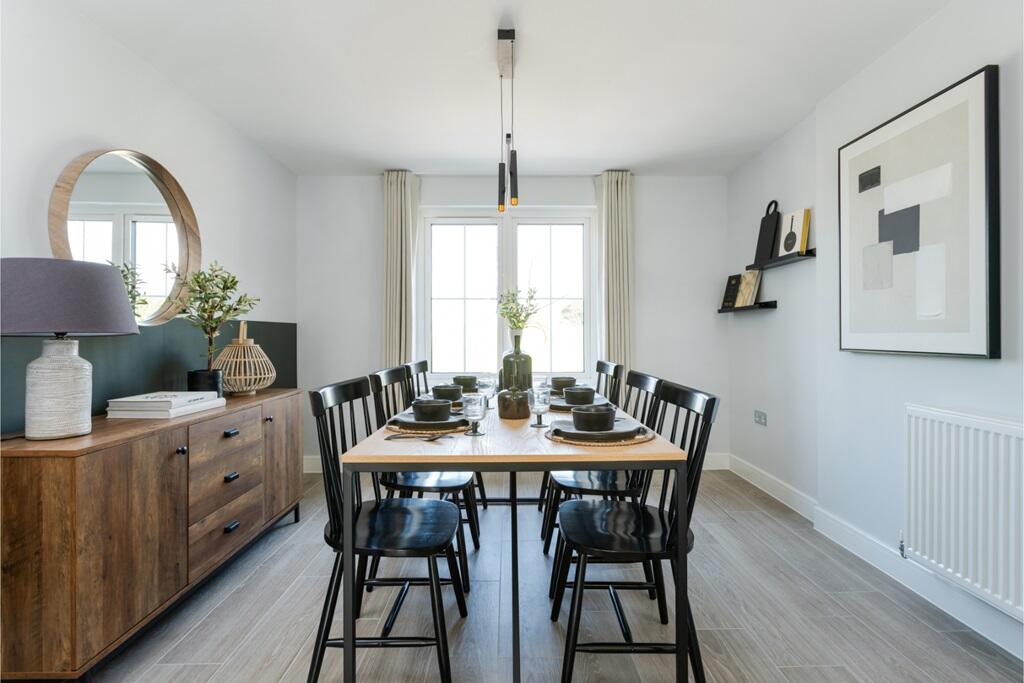 A separate dining room is ideal for hosting