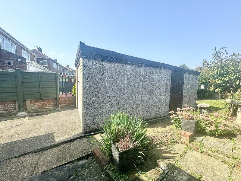 Patio and garage 