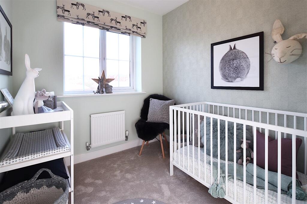 Bedroom 4 makes an ideal nursery or home office