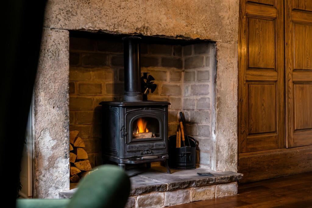 Log Burner in Lounge