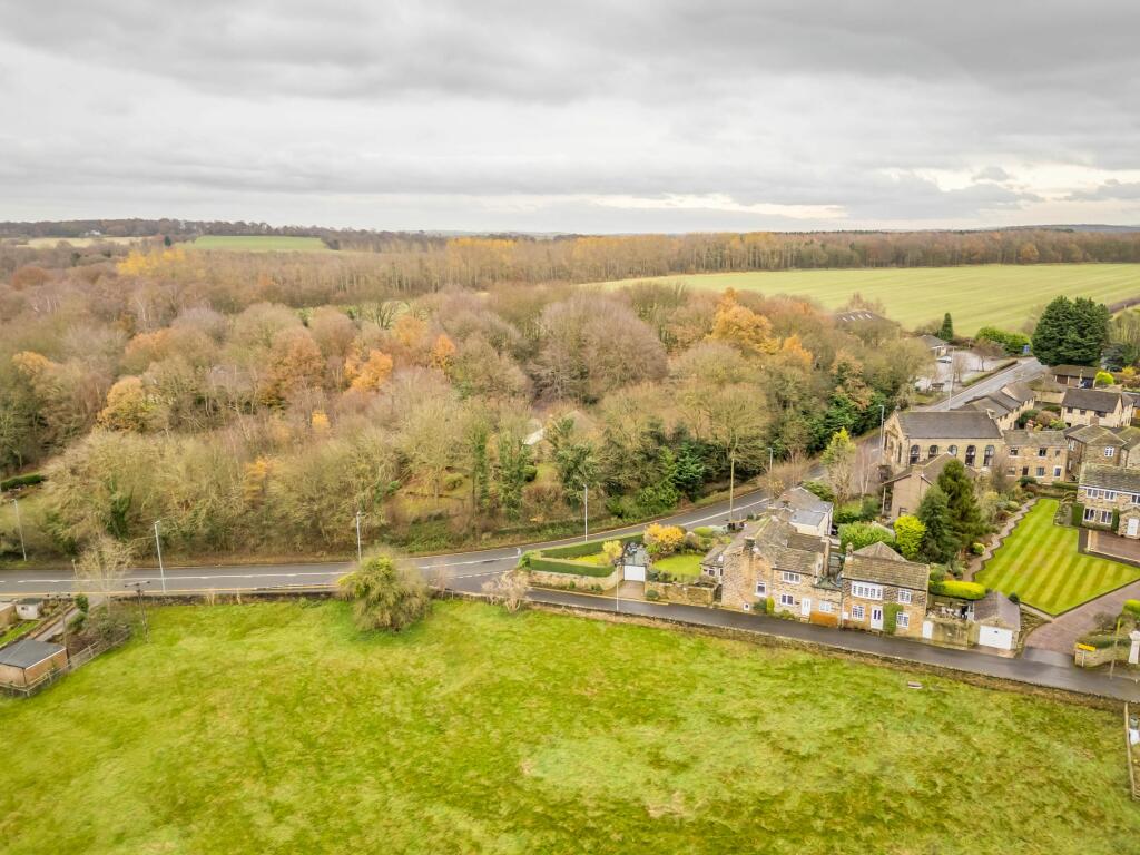 Ariel view of the house 