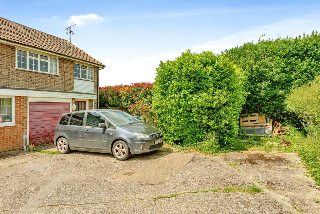 Driveway and garage