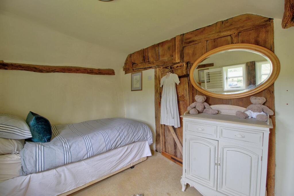 Child&#39;s bedroom has built-in storage