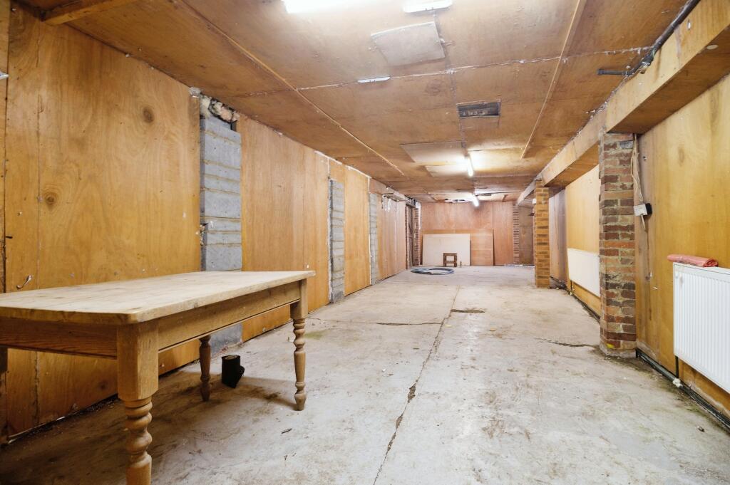 storage area in outbuilding