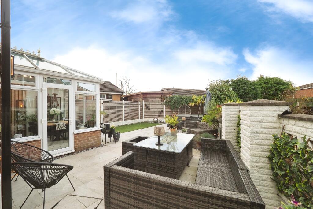 Low maintenance yet very pretty rear garden space